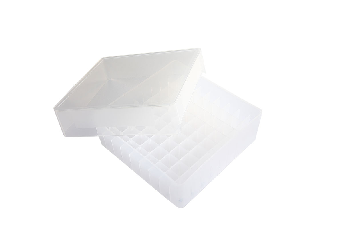 81-Well Tube Storage Box, Natural, Natural