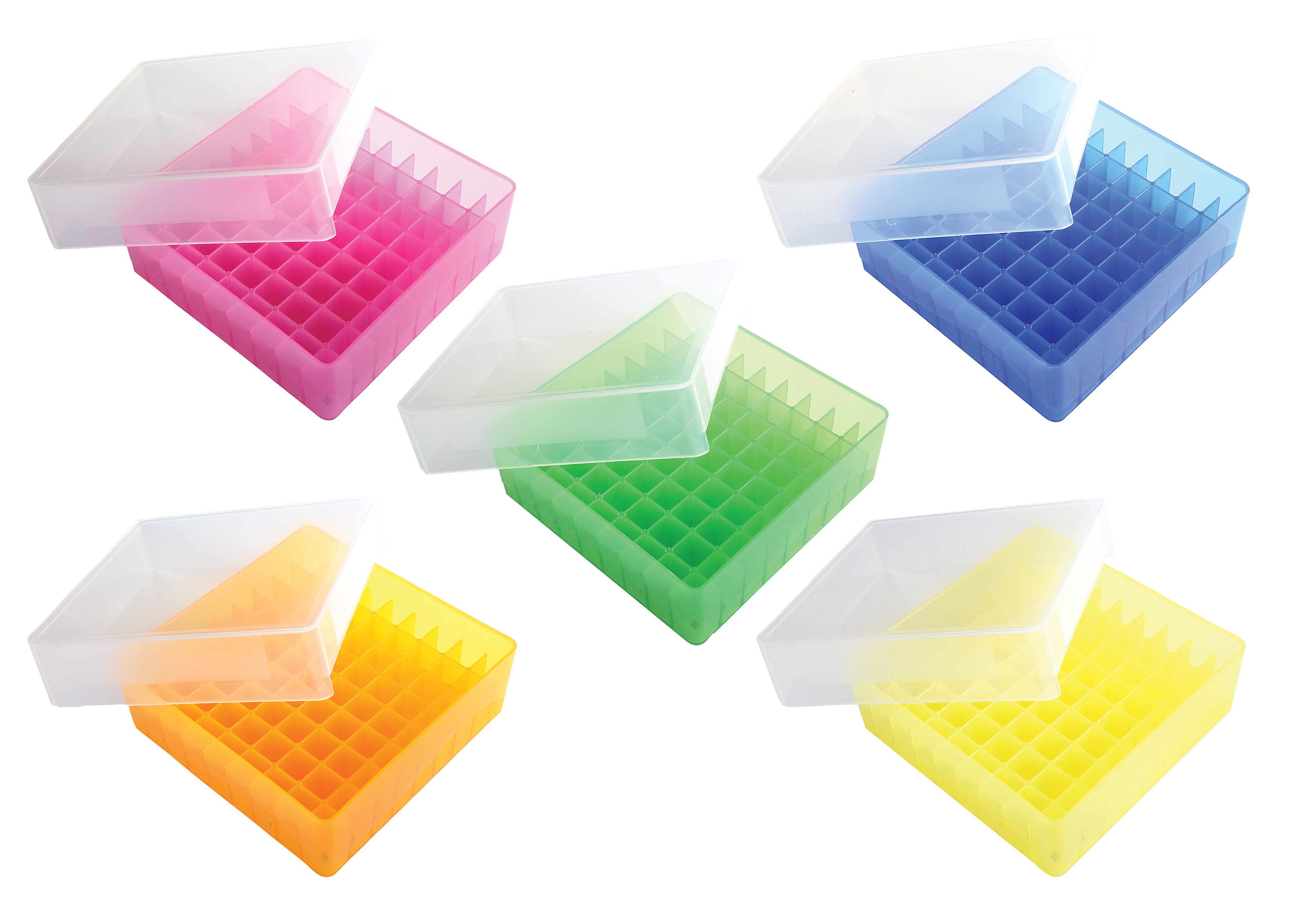 81-Well Tube Storage Box, Assorted 