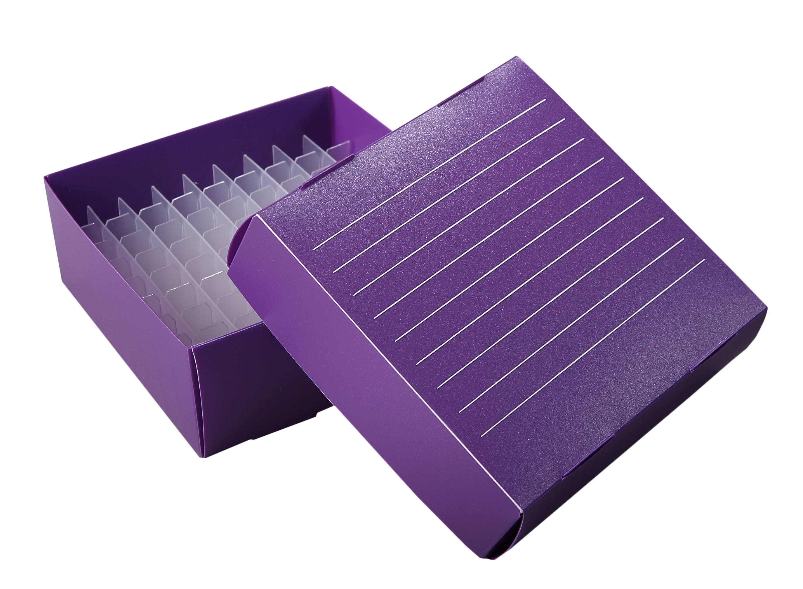 THIN FILM FREEZER BOXES,  1.5/2mL, 81-Place, Purple
