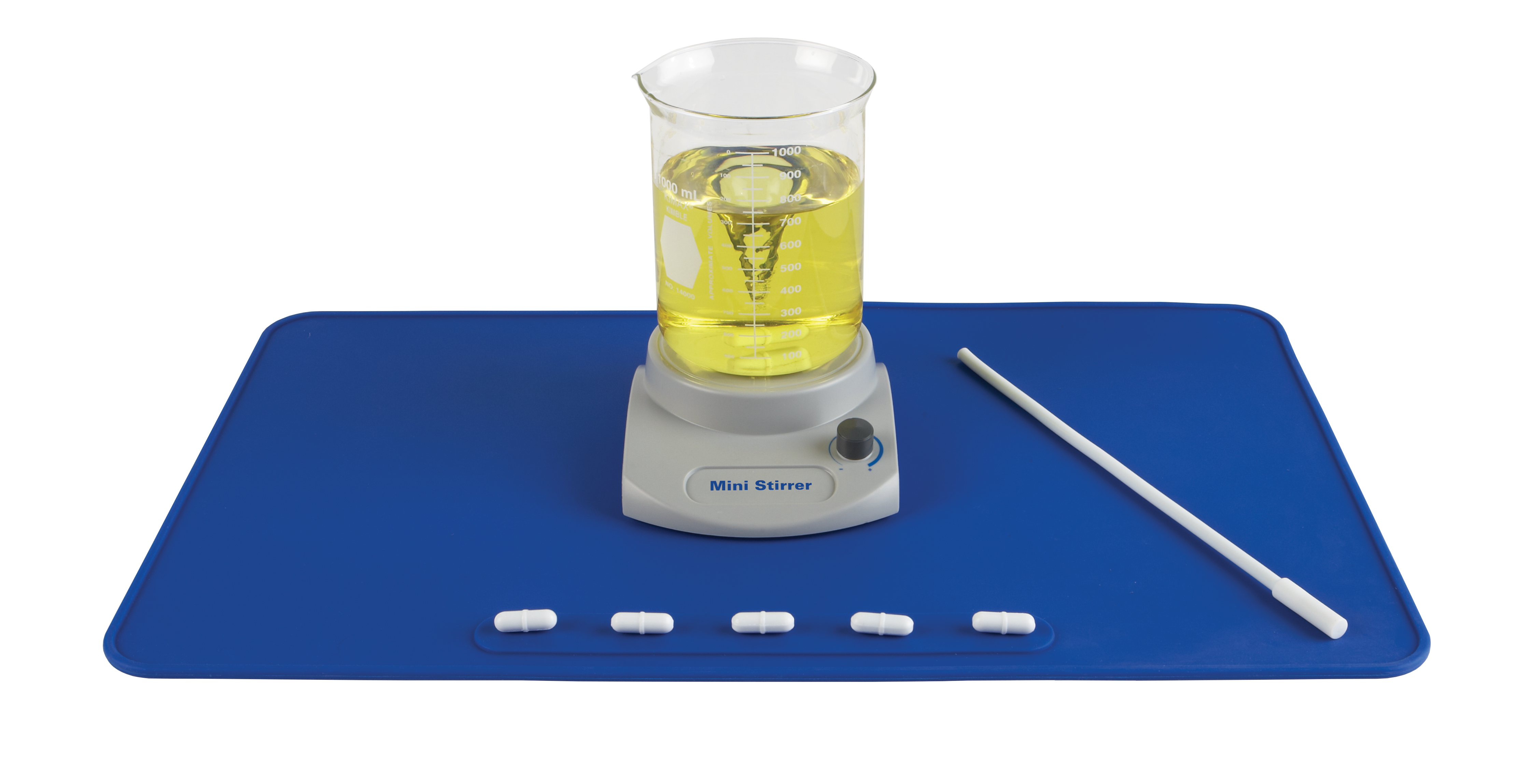 MINI MAGNETIC STIRRER, Universal, Grey/Blue
