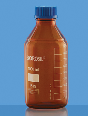 REAGENT BOTTLES Narrow Mouth With Screw Cap, Amber