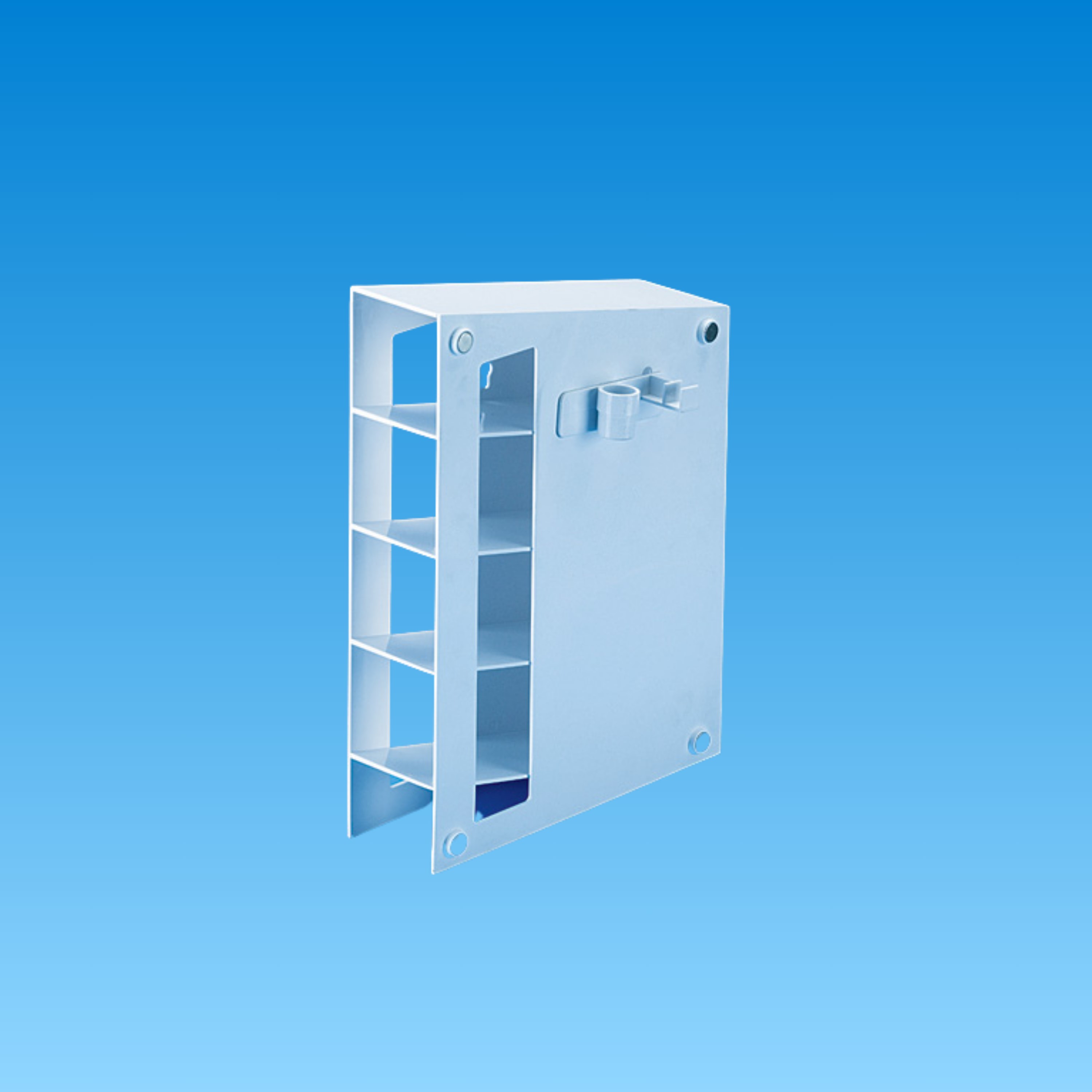 Magnetized Pipette Storage Rack ABS-Red-