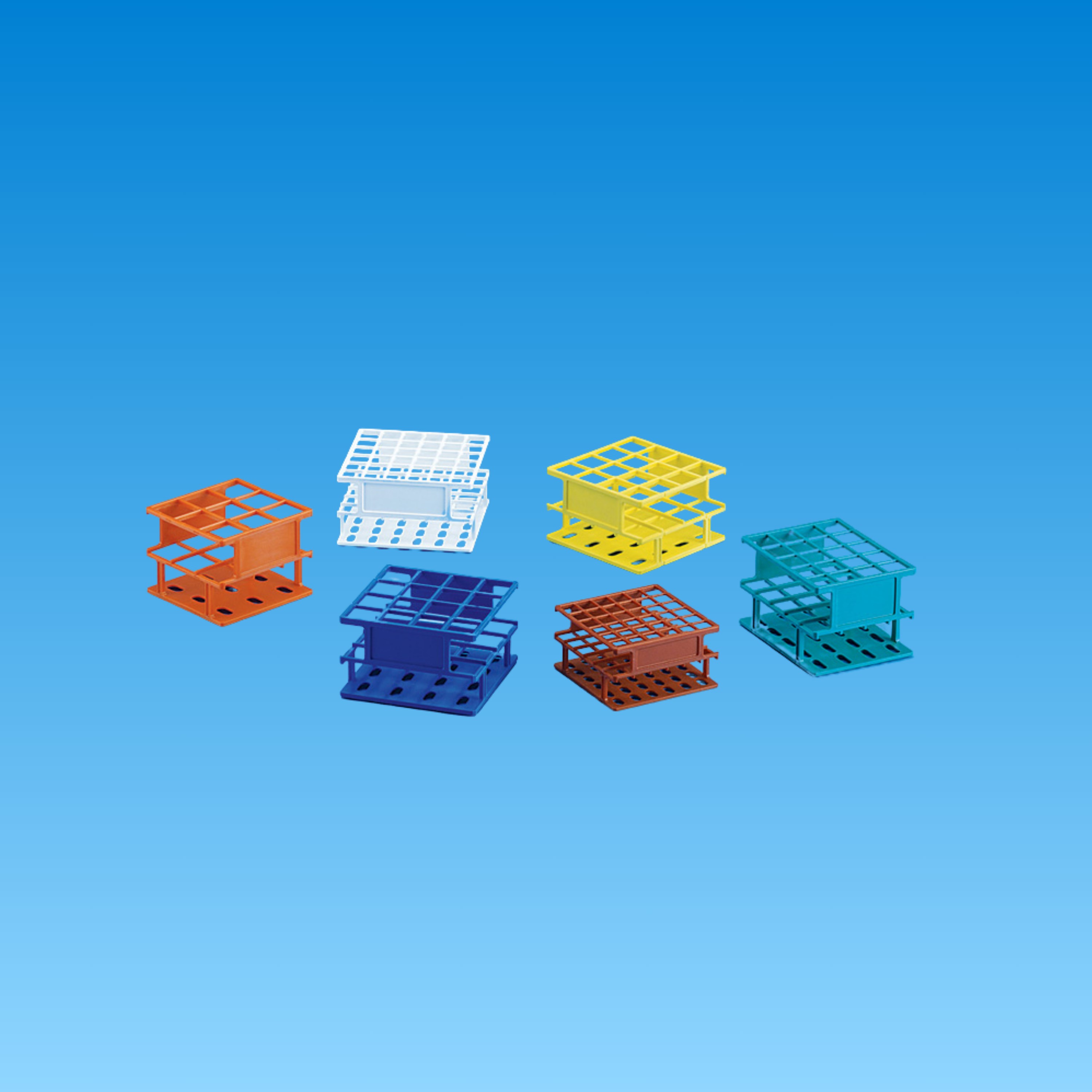 Test Tube Half Rack POLYWIRE Orange-RPP-13mm