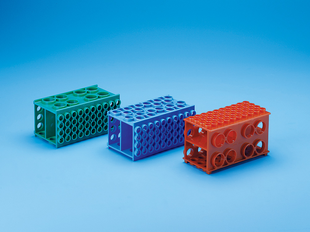 Universal COMBI 4 Way Test Tube Rack-PP-Blue-