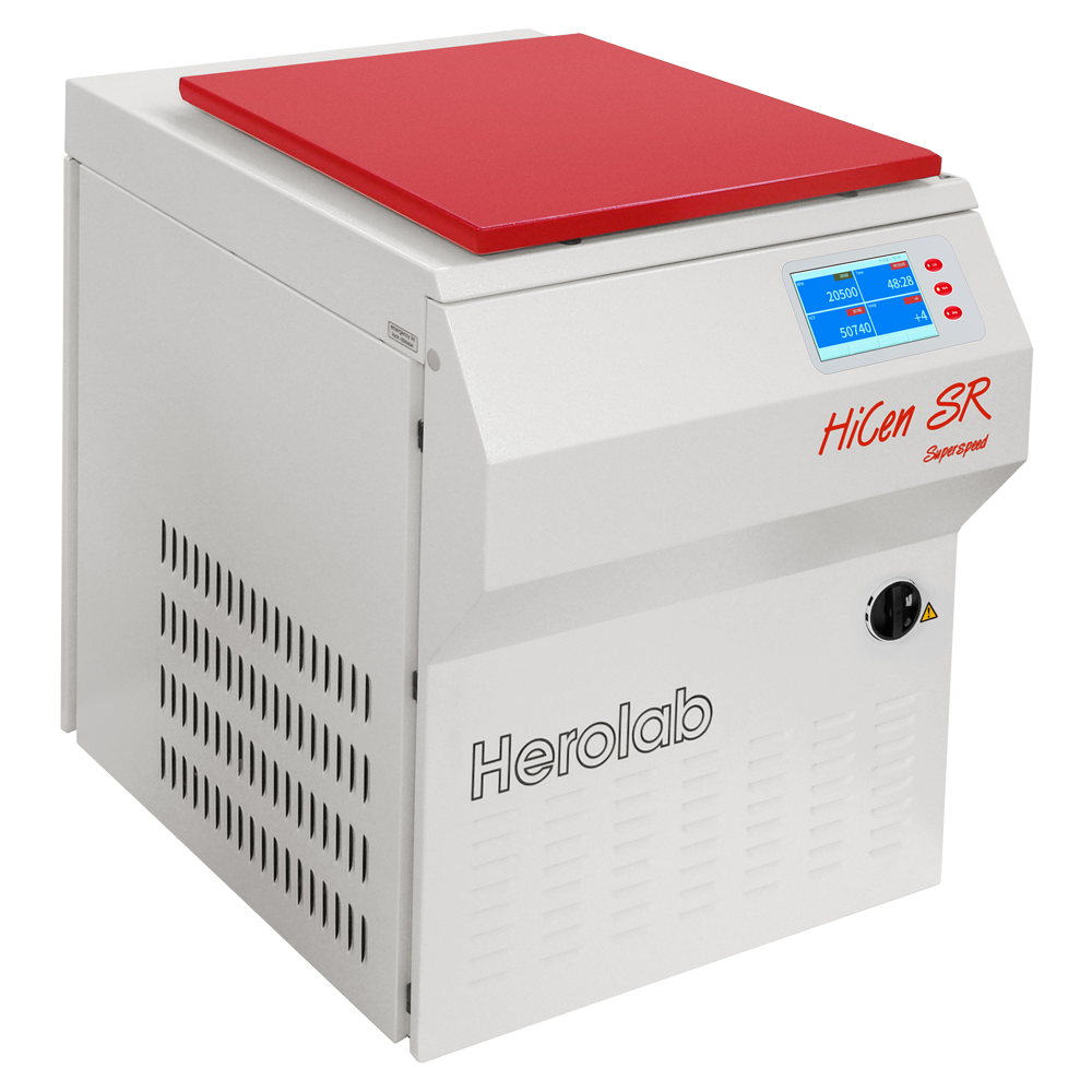 HiCen SR, High Performance Refrigerated Floor Model Centrifuge with Touch Screen