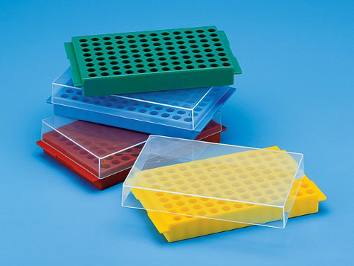 96 well reversibele rack without cover for microtube Assorted-PP-