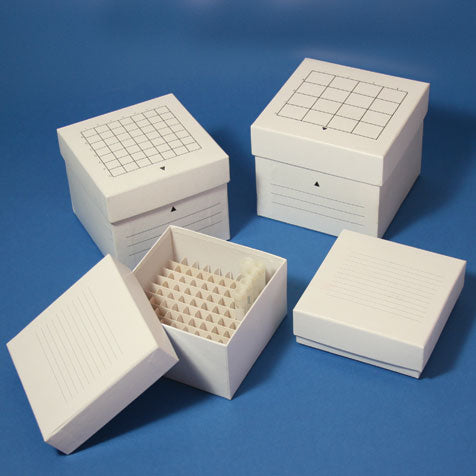 Cryogenic Cardboard Freezing Storage Boxes for Tubes & Cryovials