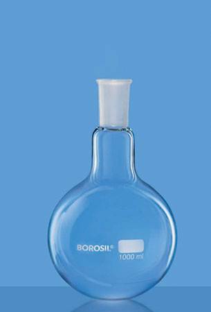 ROUND BOTTOM FLASK Narrow Mouth, Short Neck With I/C Joint