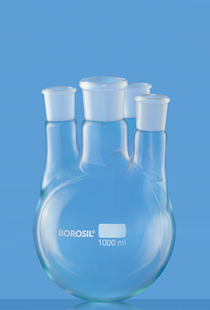 ROUND BOTTOM FLASK 4 Necks, Parallel