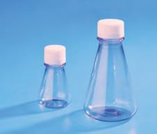 Erlenmeyer Cell Culture Flask PETG with White HDPE Closure - Sterile