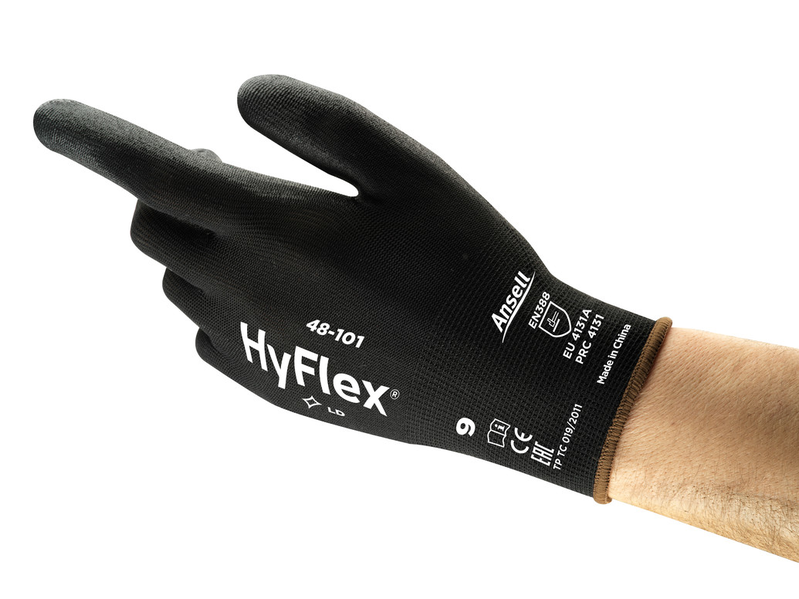 Gloves Sensilite Black palm Size: 6 (1x144)