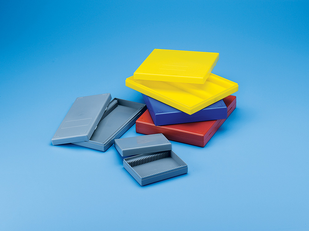 Slide Box for Microscope PS-Red-100 places