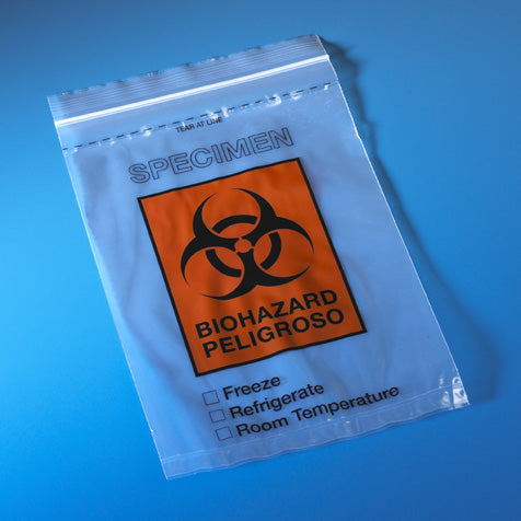 Zipper Closure Specimen Bags