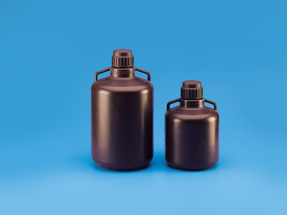 Carboy with Handles-HDPE Amber-20lts