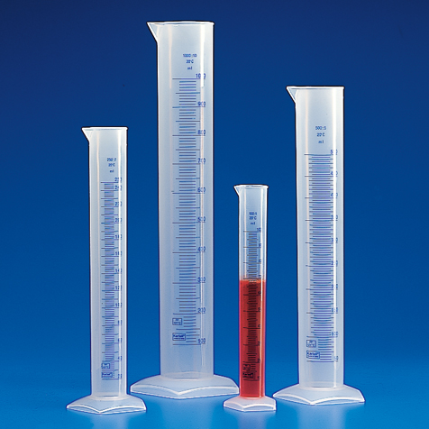 Graduated Cylinders, Polypropylene, Printed Graduations