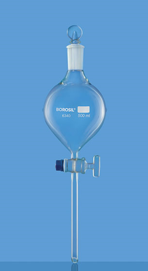 SEPARATING FUNNEL, GLOBE SHAPE