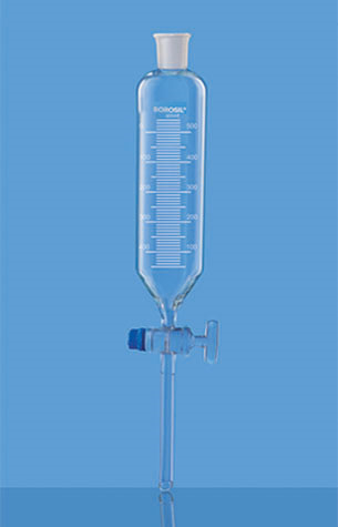 DROPPING FUNNEL, Graduated With Glass Stopcock