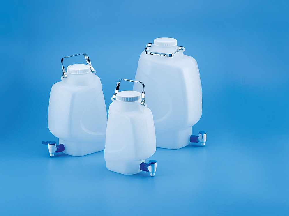 Rectangular Carboy with Stopcock-HDPE-5lts