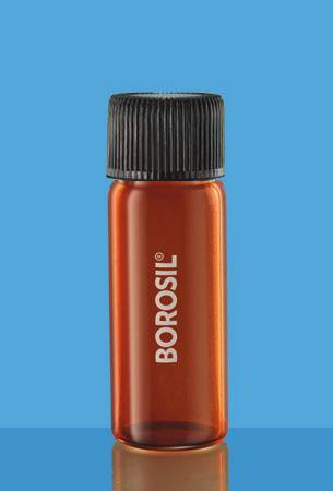 CULTURE TUBE Flat Bottom, Amber, With PP Cap