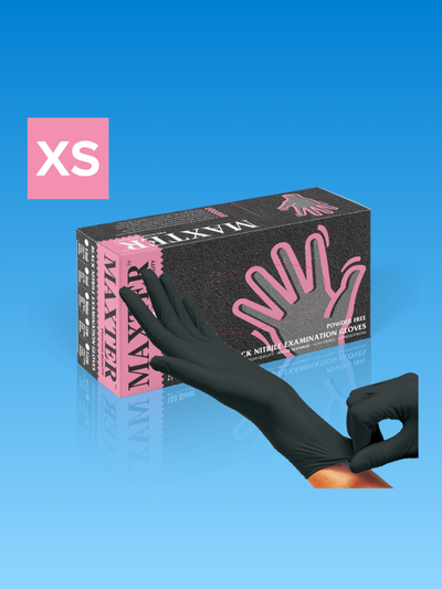 Nitrile Gloves Powder Free Black