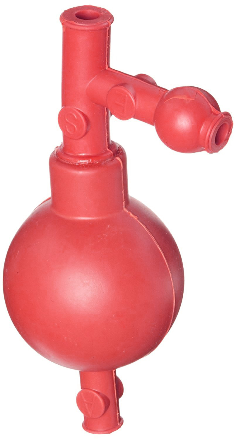 Rubber Pipette Filler, Red