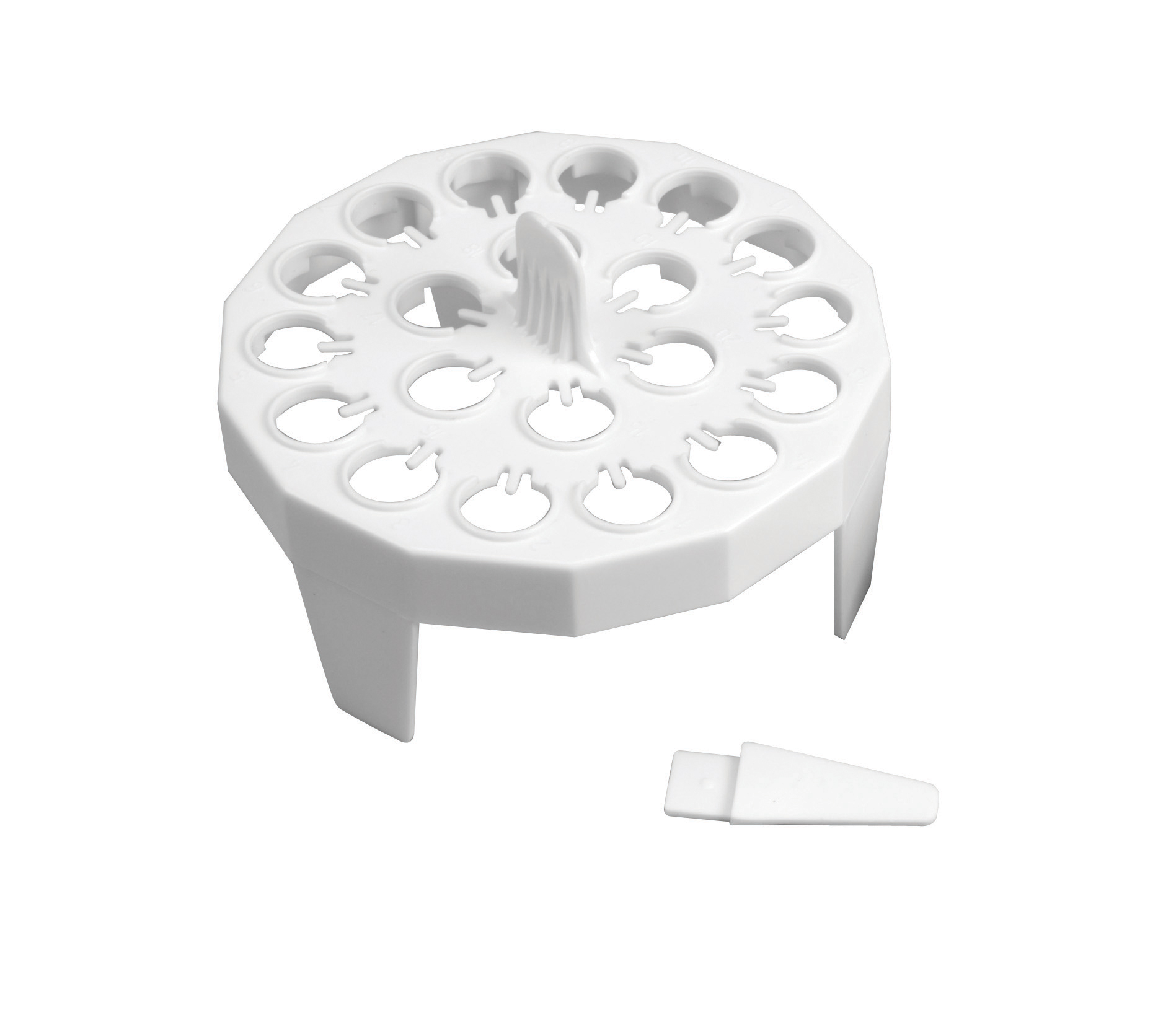FLOATING MICROTUBE RACKS,  20 Tubes 1.5mL, White
