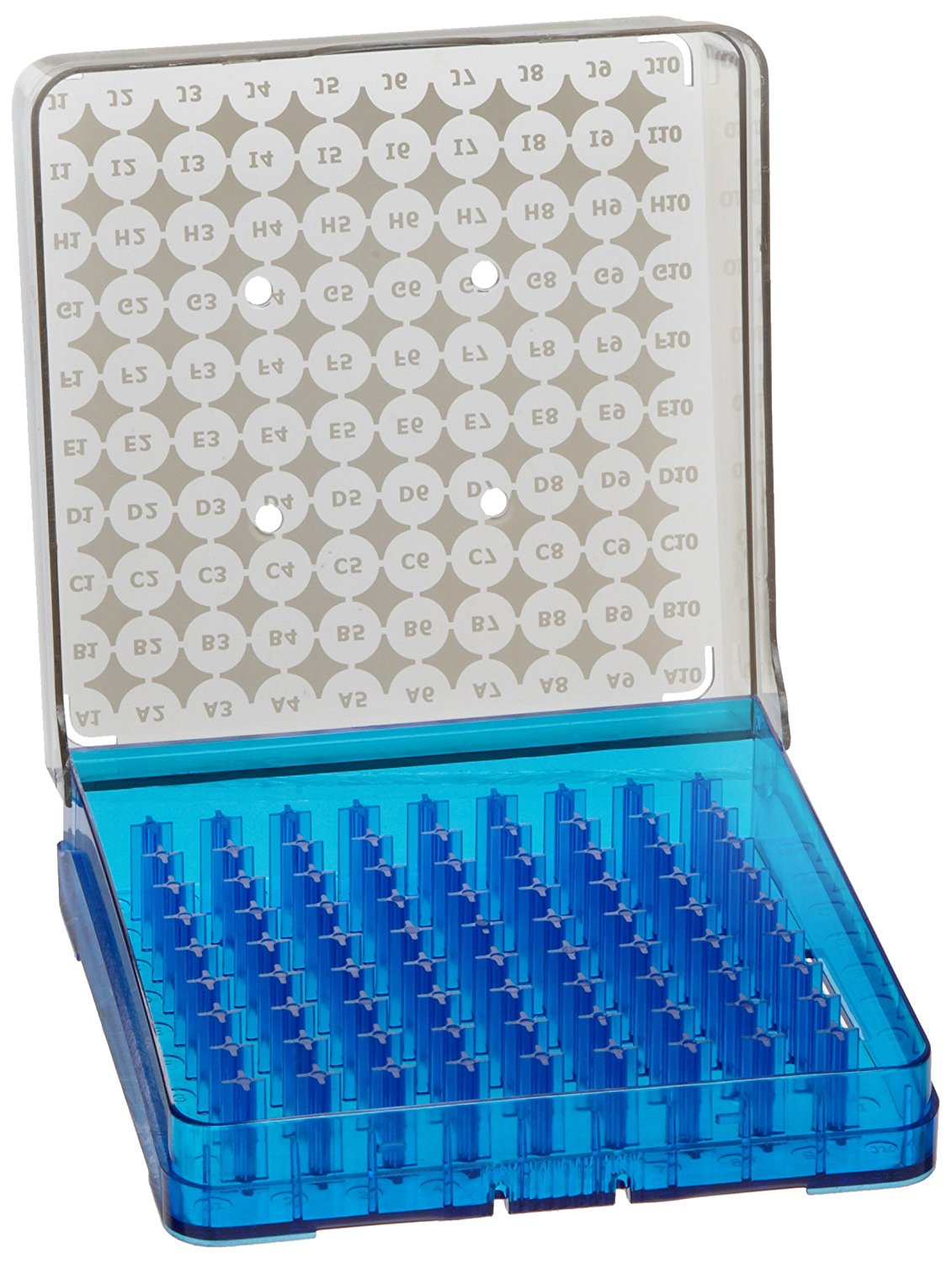 ARCTIC SQUARES® POLYCARBONATE CRYOSTORAGE BOXES, 100 Place, Blue 