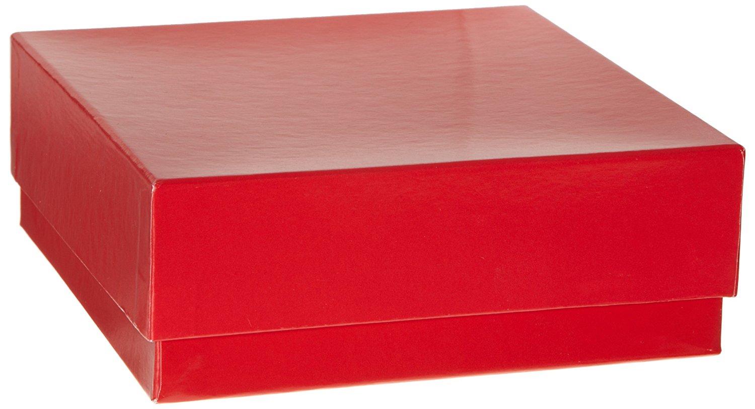 Cardboard Cryogenic Vial Storage Box & Lid, 50mm, Red