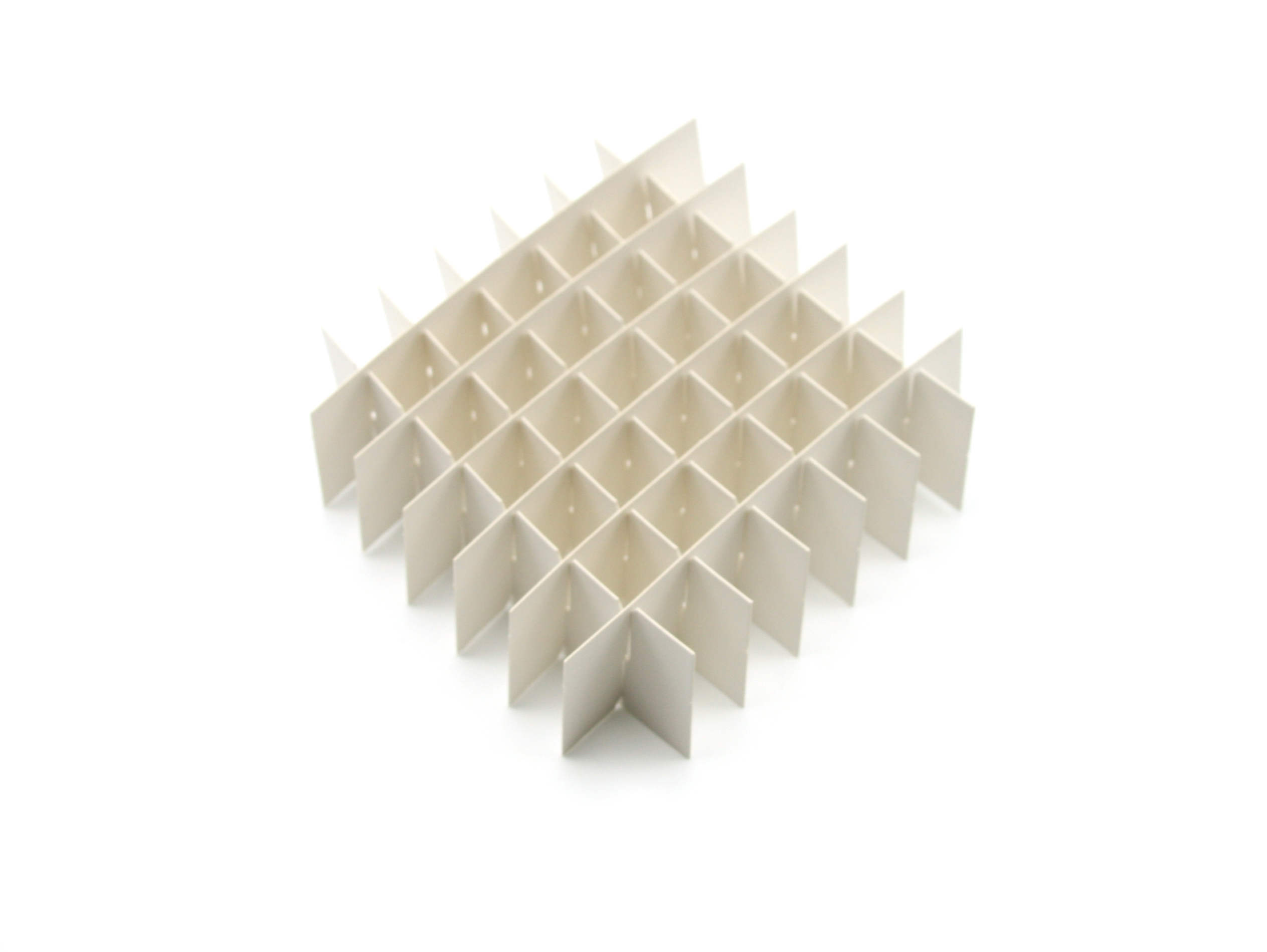 CRYOGENIC VIAL BOX PARTITIONS, 49 Well (7 x 7), White 