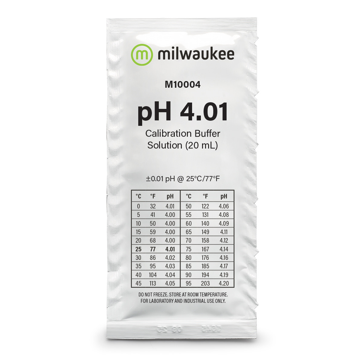 Milwaukee M10004B pH 4.01 Calibration Solution Sachets (25)
