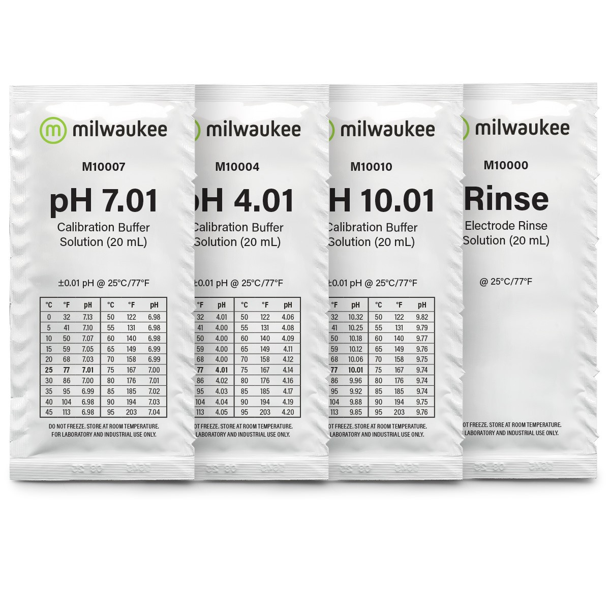 Milwaukee FRESH-START Starter Solution Sachet Kit for pH Meters and Testers
