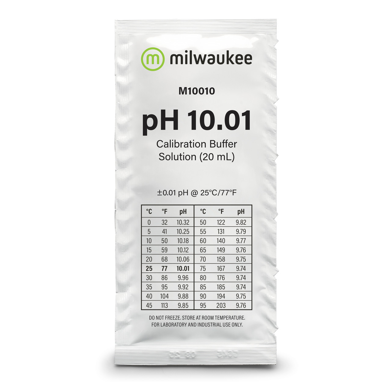 Milwaukee M10010B pH 10.01 Calibration Solution Sachets (25)
