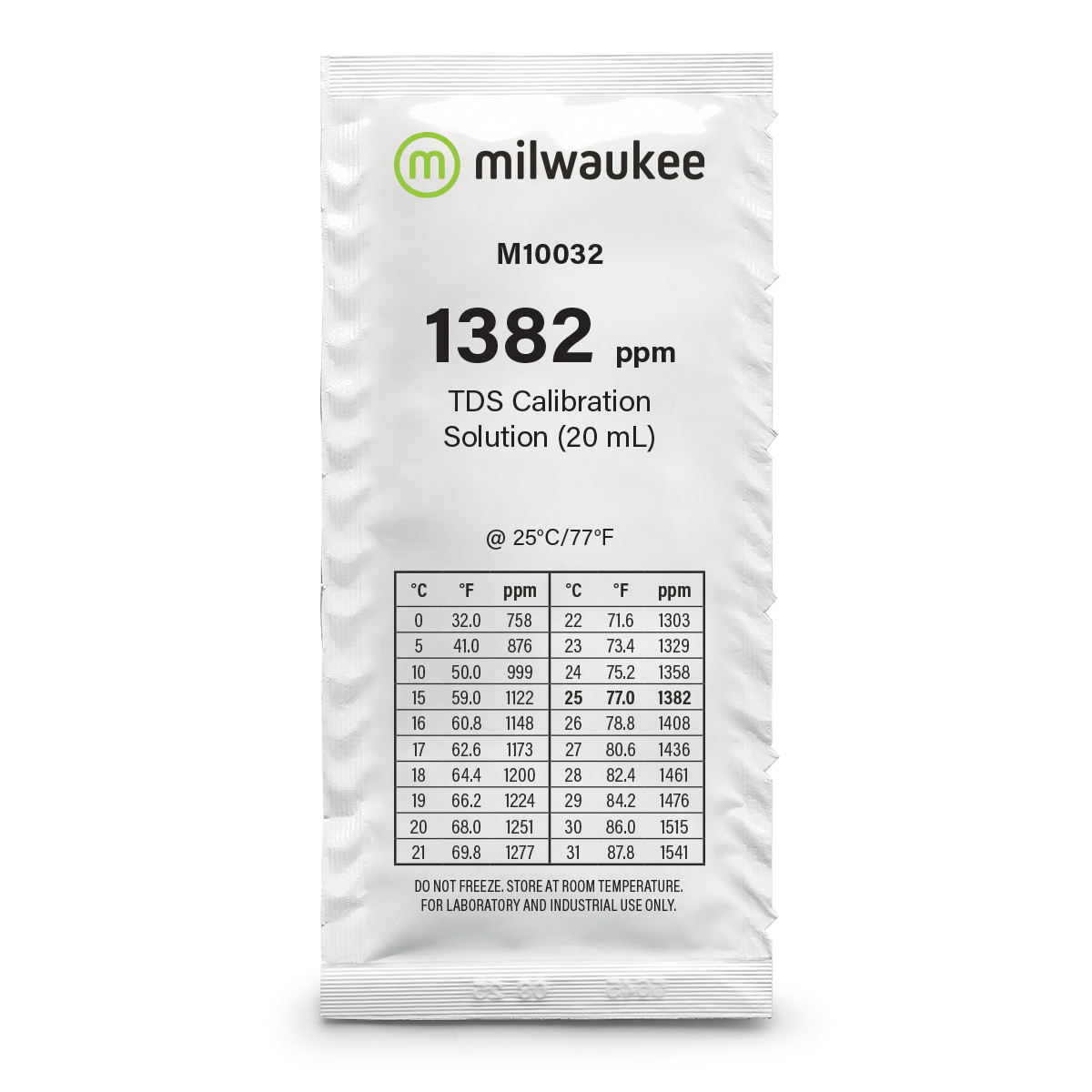 Milwaukee M10032B 1382 ppm TDS Calibration Solution Sachets (25)
