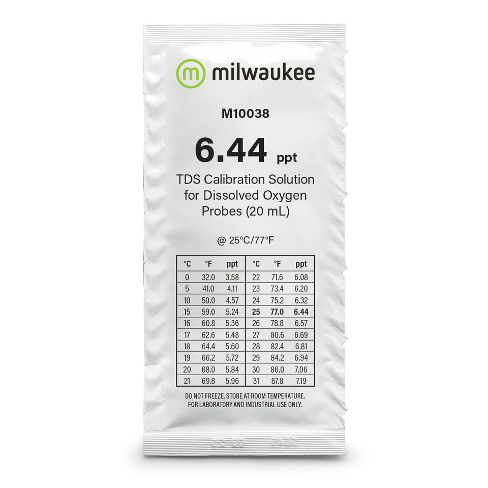 Milwaukee M10038B 6.44 ppt TDS Calibration Solution Sachets (25)
