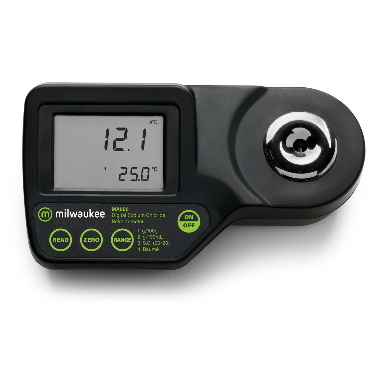 Milwaukee MA886 Digital Refractometer to Determine Sodium Chloride in Food
