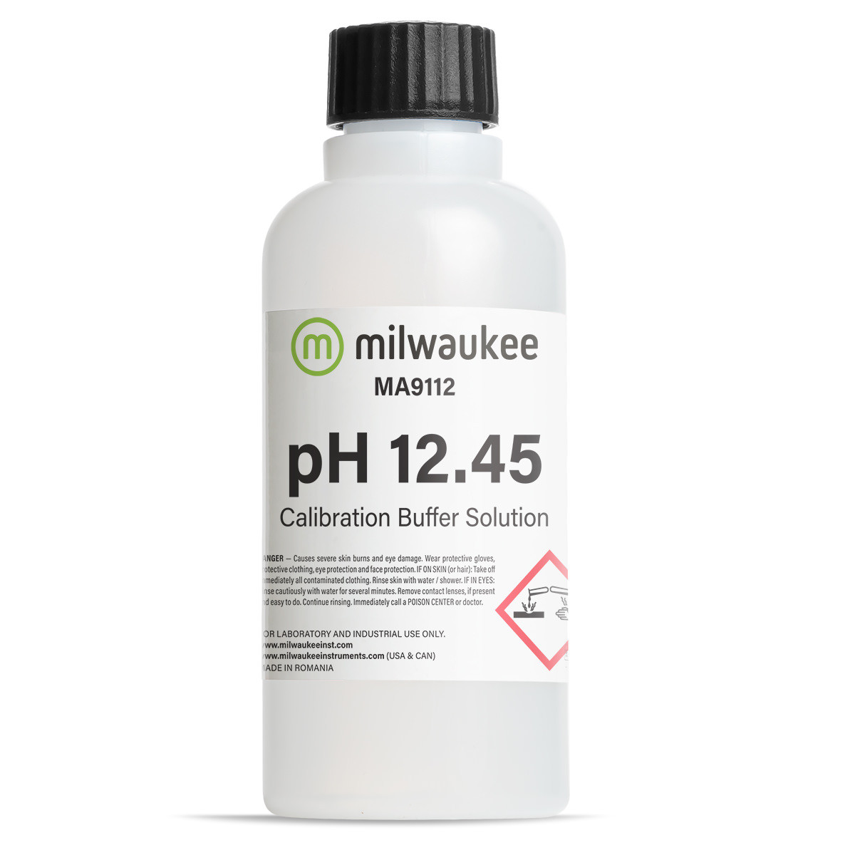 Milwaukee MA9112 pH 12.45 Calibration Solution
