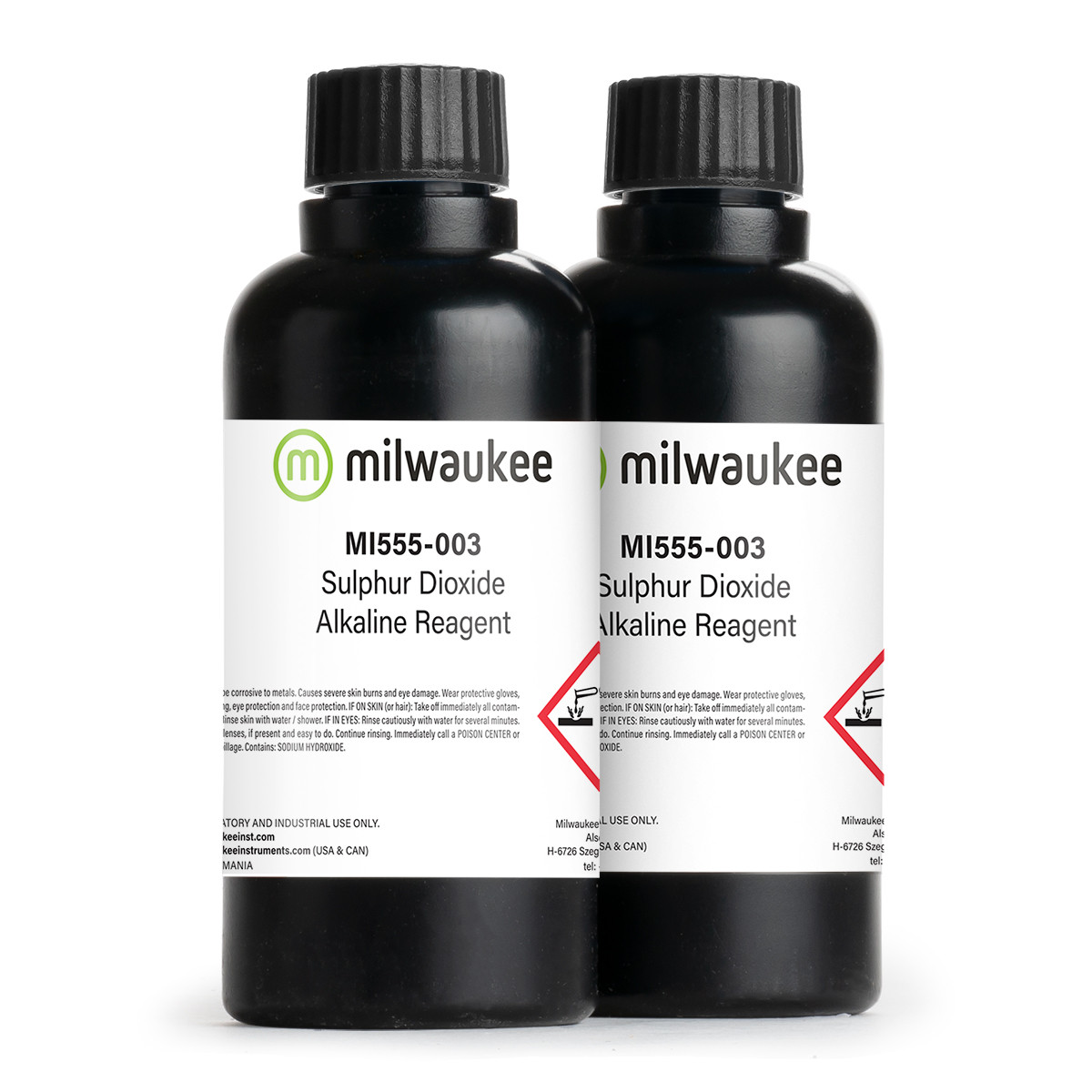 Milwaukee MI555-003 Total SO2 Alkaline Reagent for MI455 Mini Titrator (2 x 210 mL bottles)
