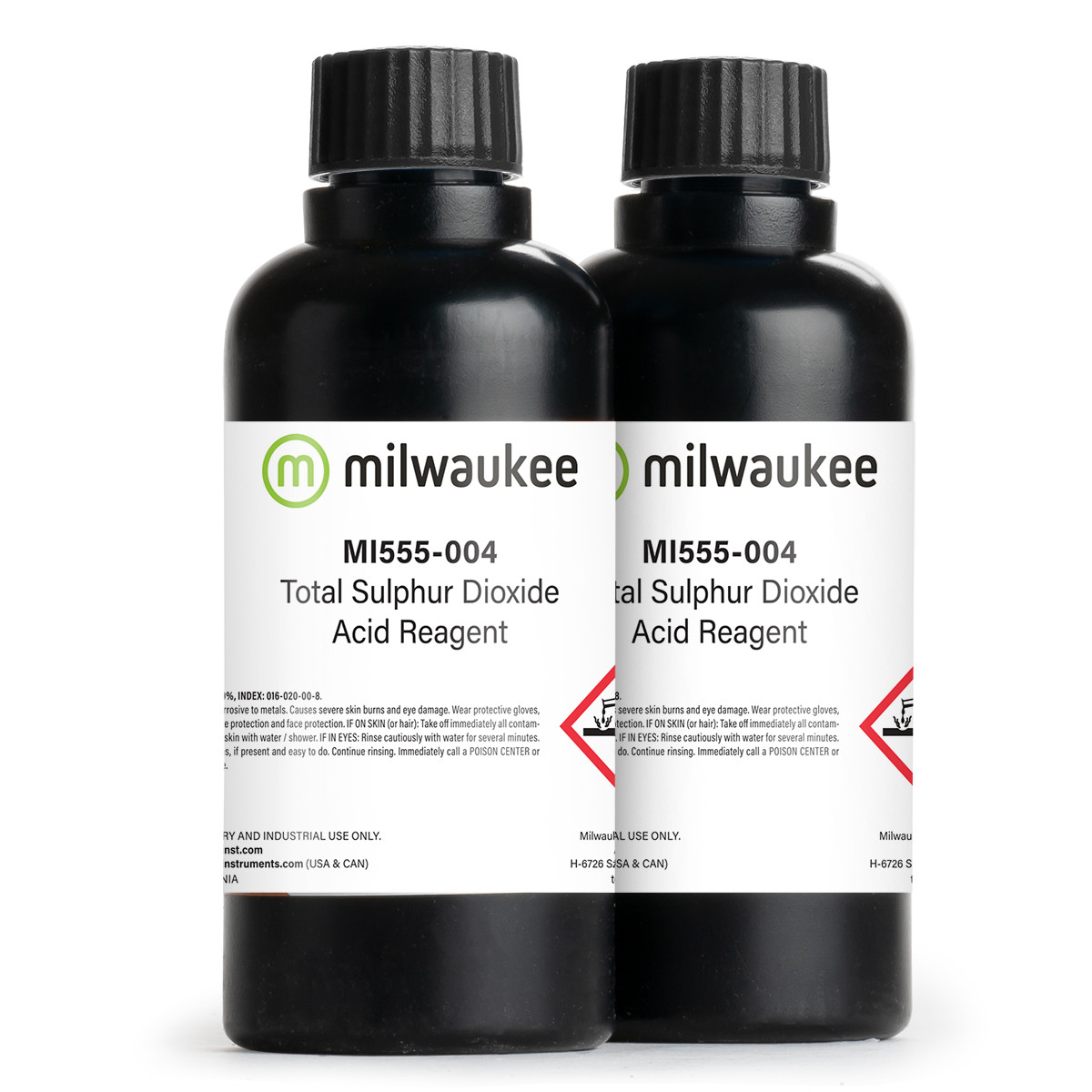 Milwaukee MI555-004 Total SO2 Acid Reagent for MI455 Mini Titrator (2 x 210 mL bottles)
