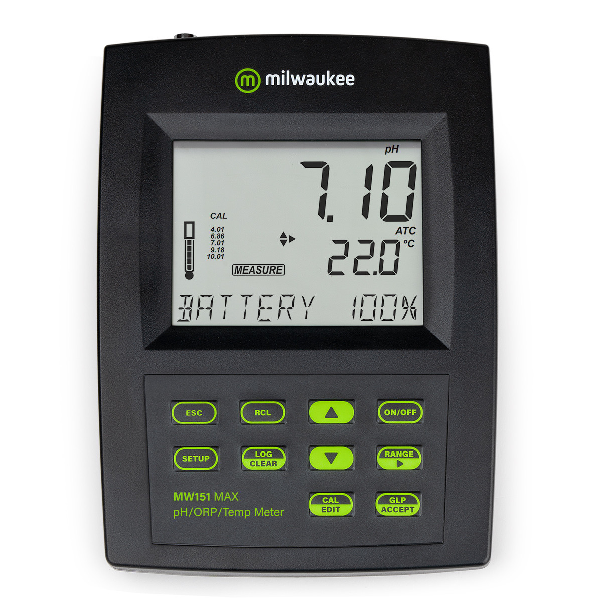Milwaukee MW151 MAX pH/ORP/Temp Logging Bench Meter