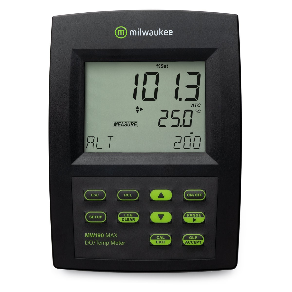 Milwaukee MW190 MAX Dissolved Oxygen Bench Meter With Automatic Calibration With Logging
