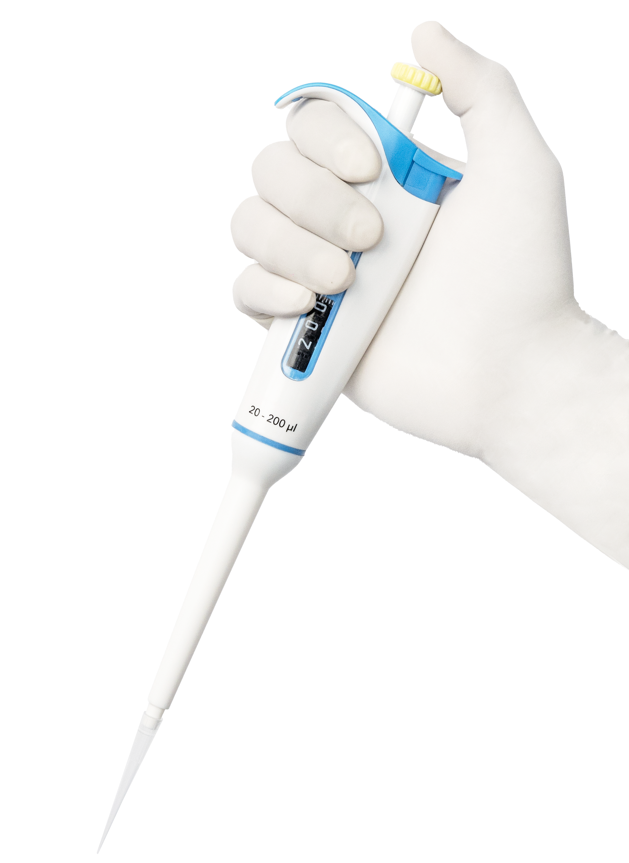 NERO Single Channel Micropipette with Unical® & µAir® Technology, Variable Volume, Fully Autoclavable,0.2 - 2 μl