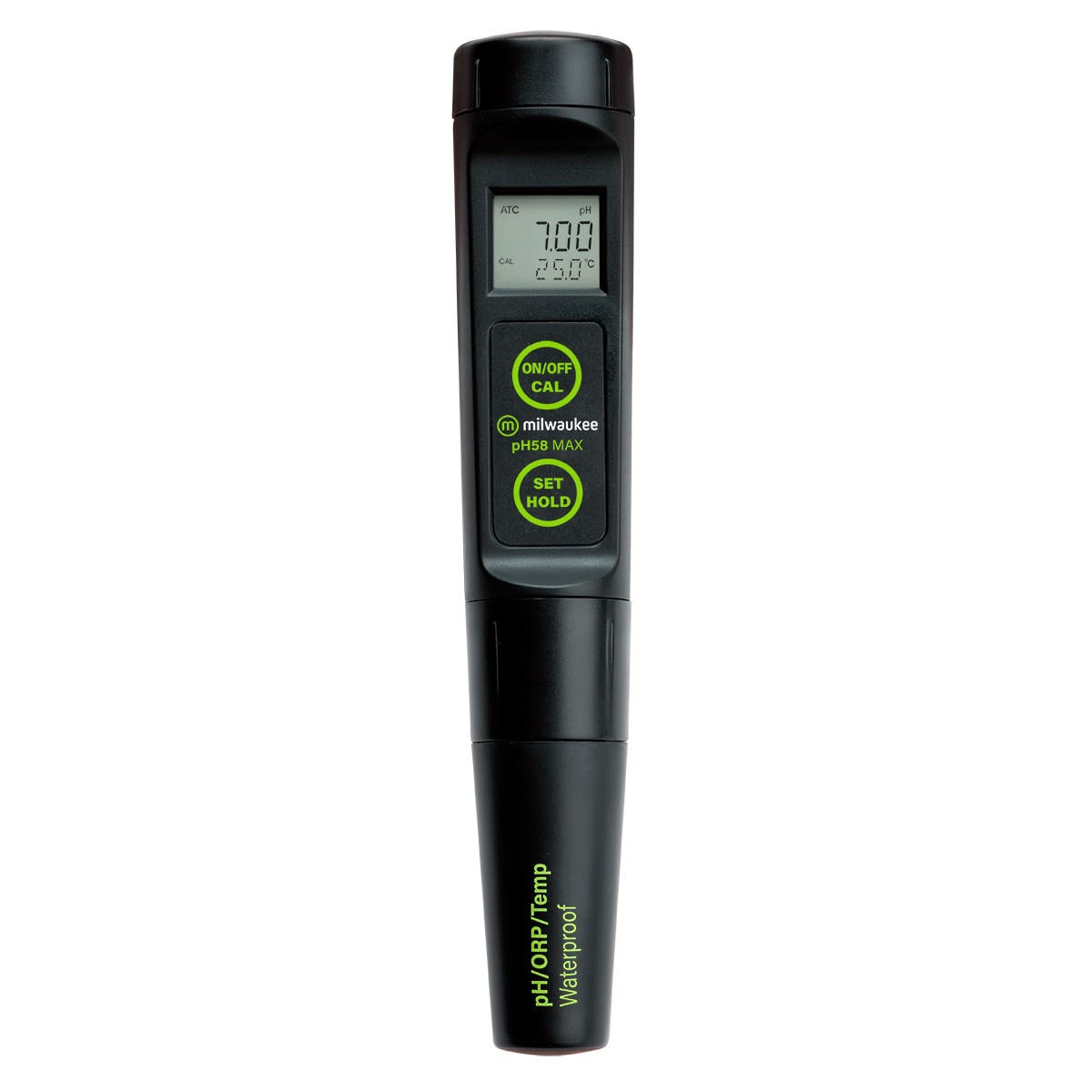 Milwaukee pH58 MAX Waterproof 3-in-1 pH/ORP/Temp Tester with Replaceable Probe
