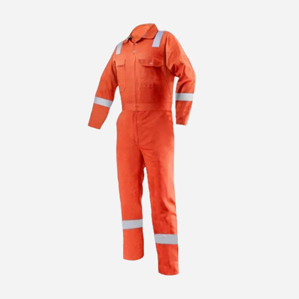 100 % Cotton Coverall With Reflective Tape
