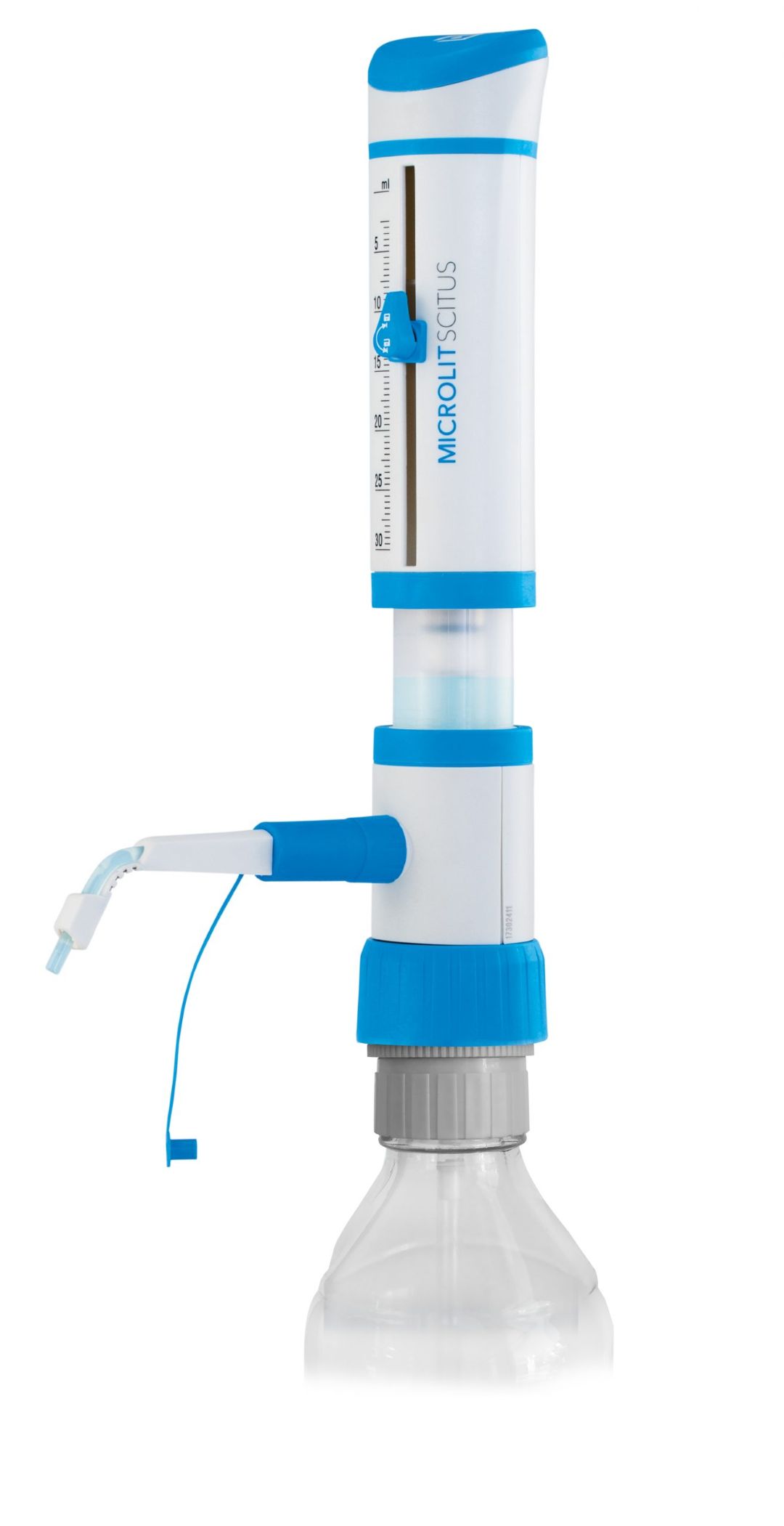 SCITUS Bottle Top Dispenser with Springless Valve Technology, Vol. Range 10 - 100 ml