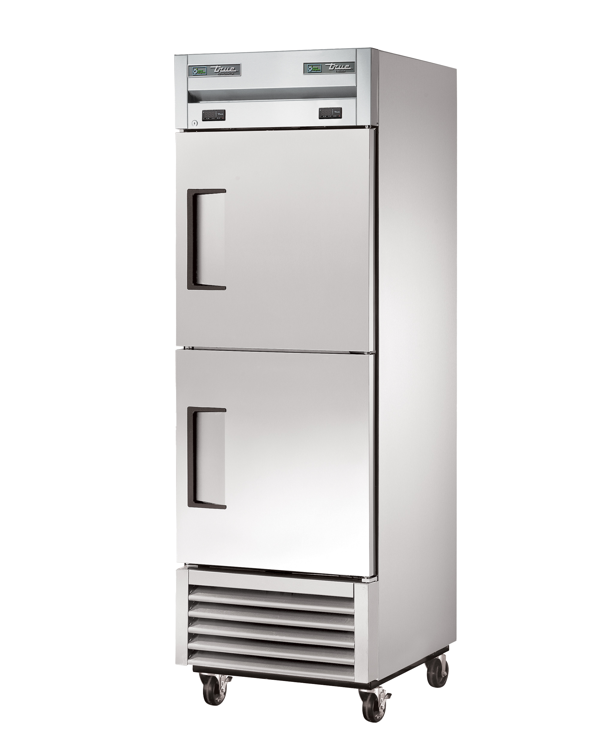Upright "Dual Temperature" Cabinet, 2 Half Solid Swing Doors