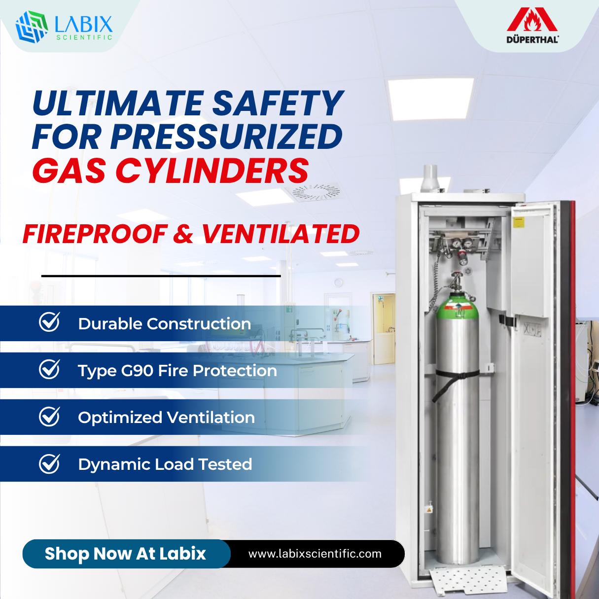Ultimate Safety for pressurized Gas Cylinders – Fireproof & Ventilated!