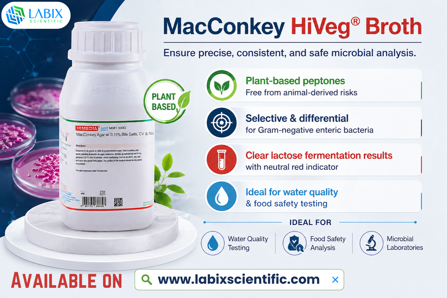 Precision and reliability are critical in microbial analysis.
