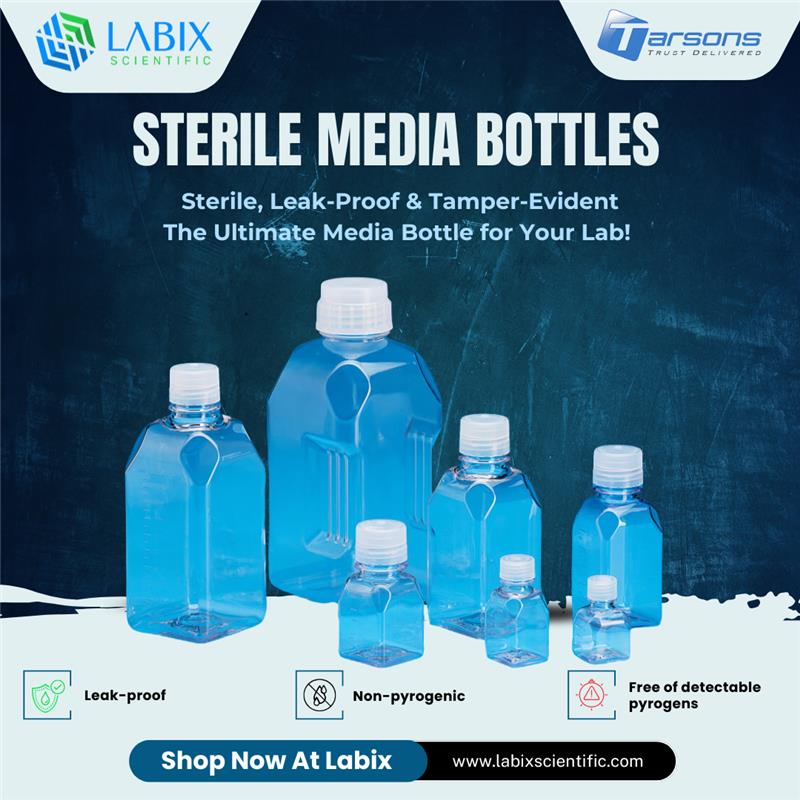 Sterile, Leak-Proof & Tamper-Evident – The Ultimate Media Bottle for Your Lab!