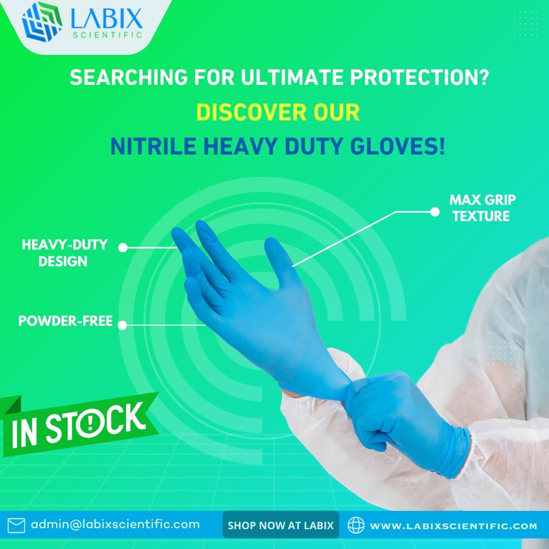 Nitrile Heavy duty Gloves Ulitmate Protection in Every Task!